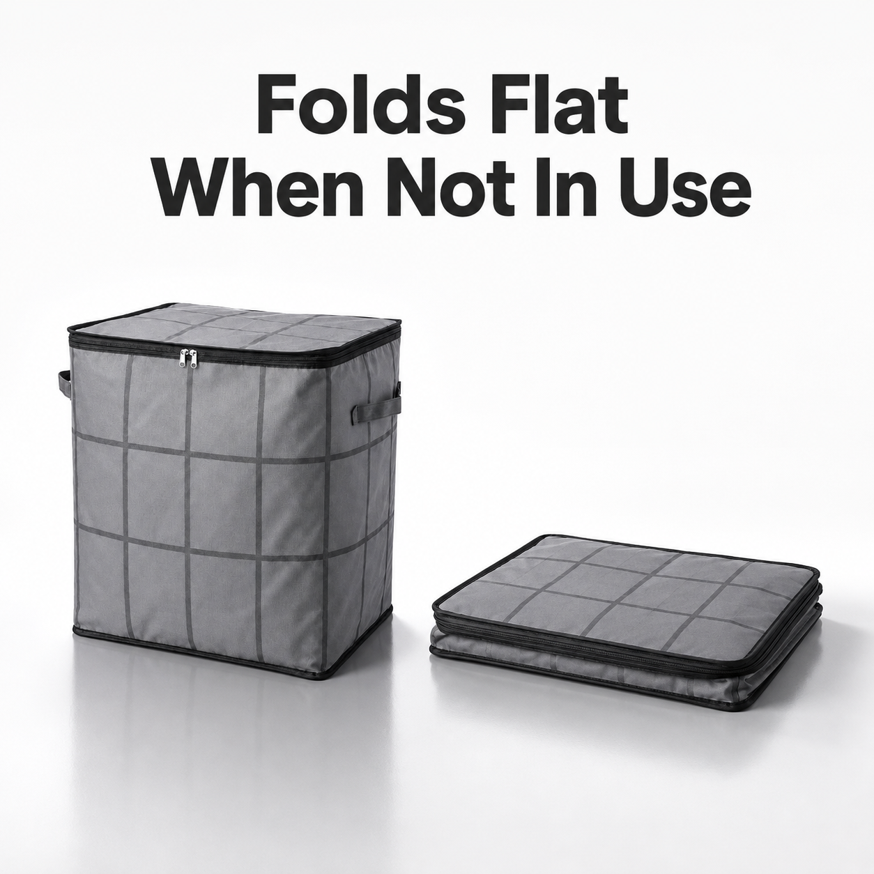 XXL Foldable Storage Bag with Reinforced Handles.
