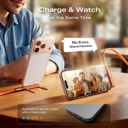 Fast Charging Cable with Detachable Stand | USB-C & Lightning.
