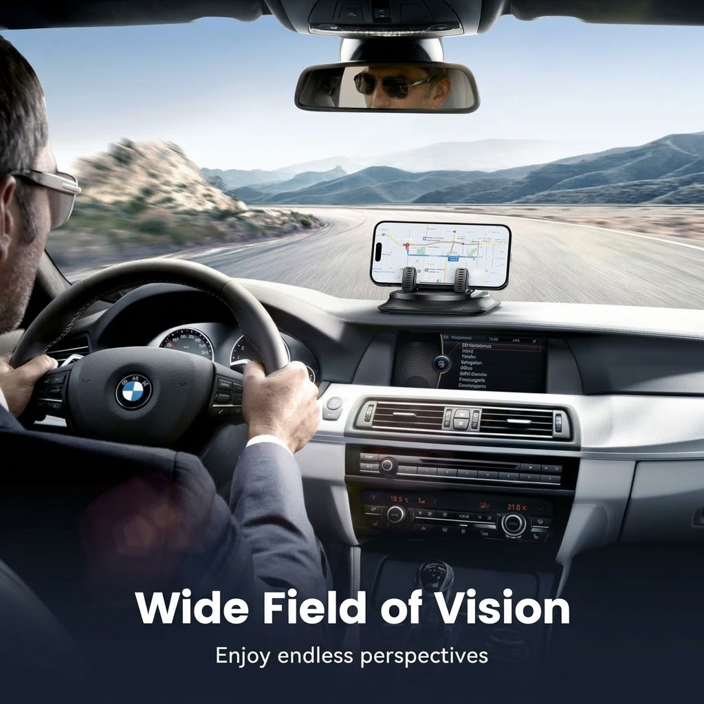 360 Degree Rotational Car Dashboard Phone Mount.