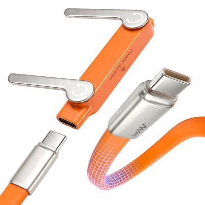 Fast Charging Cable with Detachable Stand | USB-C & Lightning.