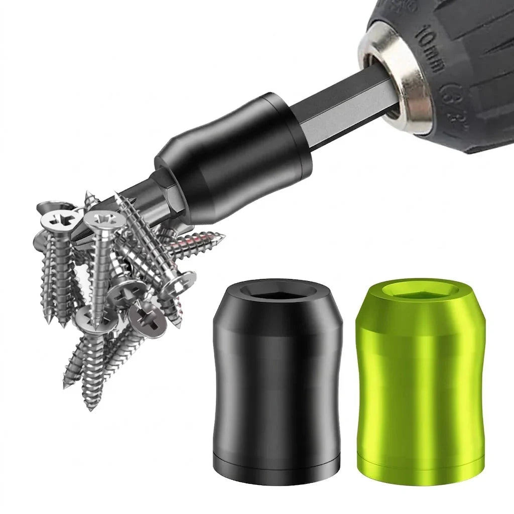 Universal Magnetic Screw Holder for Drill Bits and Screwdrivers.