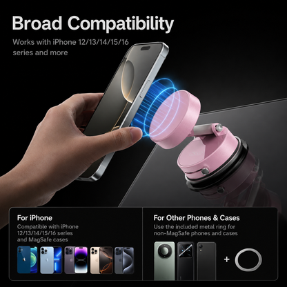 Magnetic Suction Phone Mount.