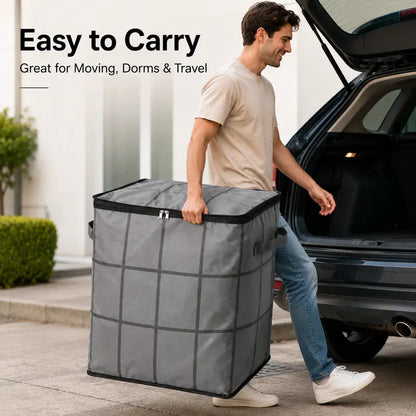 XXL Foldable Storage Bag with Reinforced Handles.