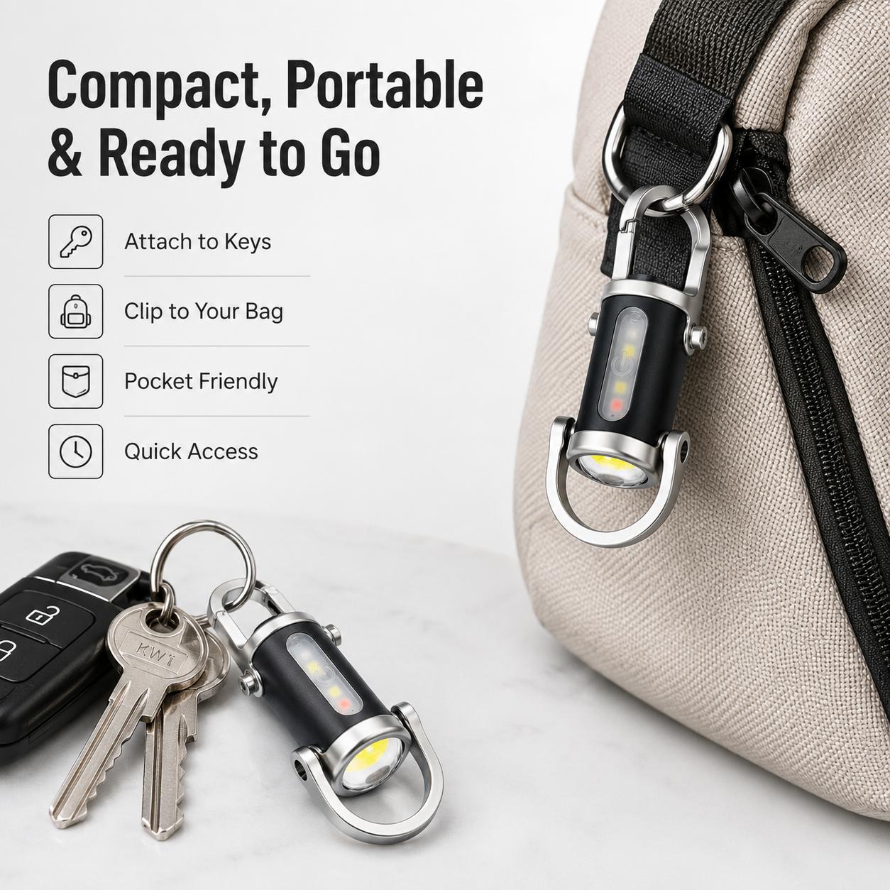 Rechargeable Mini Keychain Pocket Torch VIP